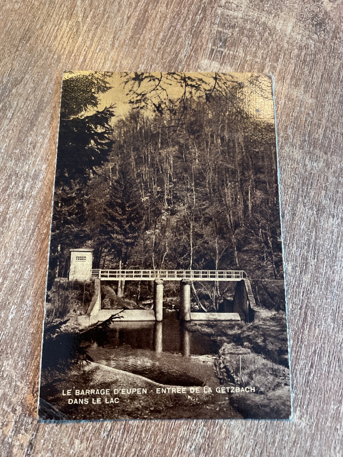 Oude Postkaart: Stuwdam van Eupen - Getzbach (1953), Ophalen of Verzenden, 1940 tot 1960, Gelopen, Luik