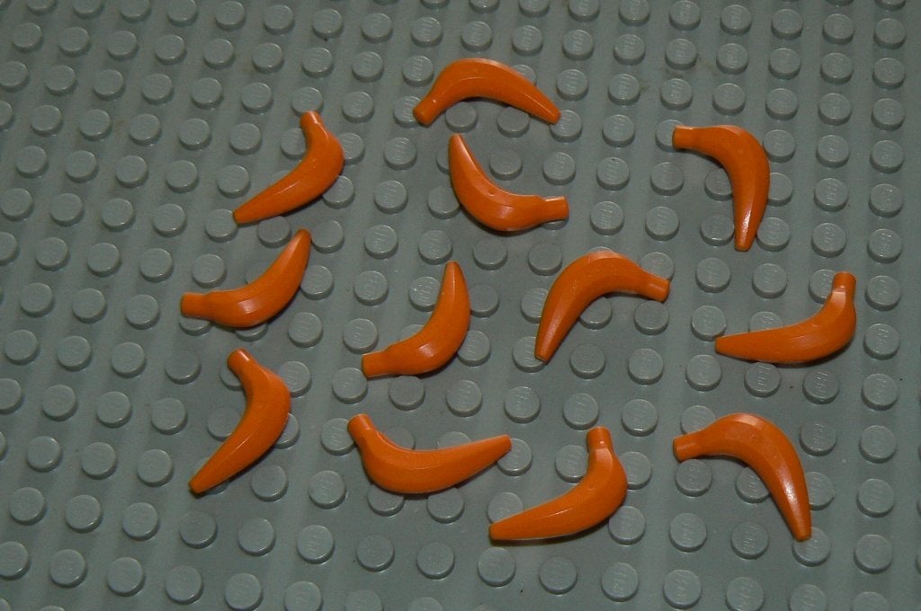 L1317 Bananen oranje 12 st., Ophalen of Verzenden, Nieuw, Losse stenen, Lego