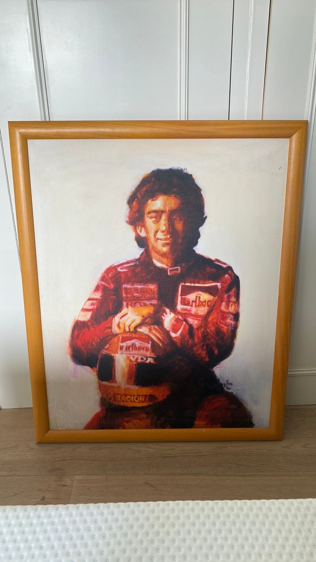 Schets/schilderij Ayrton Senna, Ophalen, Gebruikt, Schilderij