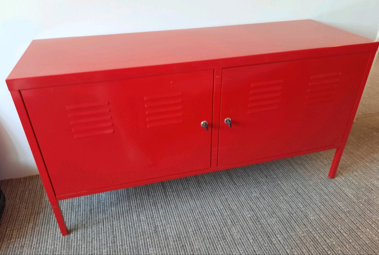 Ikea PS lockerkast rood, Ophalen, Gebruikt