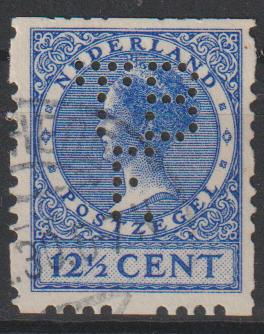 Perfin poko TBE in NVPH rt 47, Verzenden, T/m 1940, Gestempeld