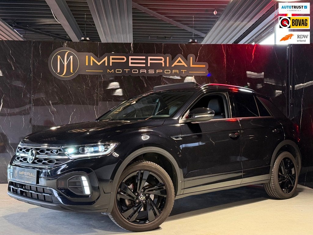 Volkswagen T-Roc 1.5 TSI R-Line Pano|Keyl|Cam|Sfeer, Auto's, Volkswagen, 1258 kg, 4 cilinders, 150 pk, Zwart