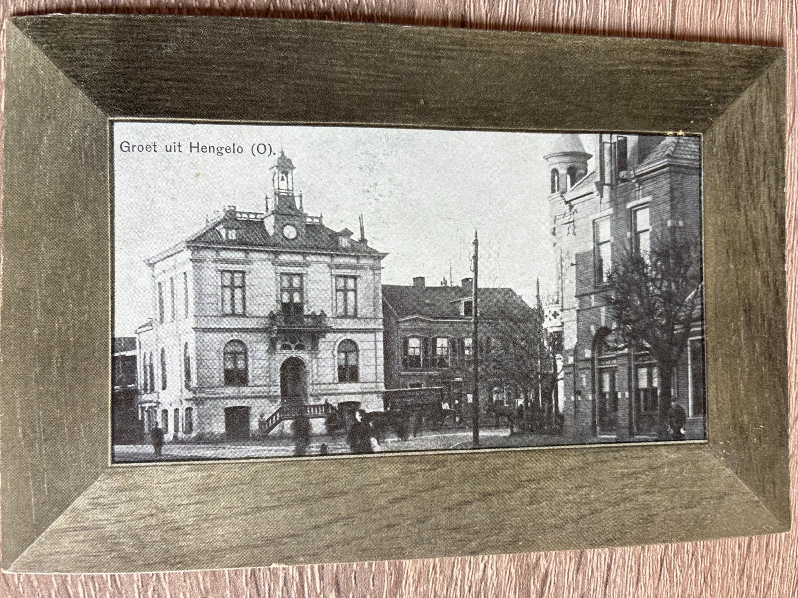 Oude Ansichtkaart Hengelo Overijssel Rahmenpostkarte, Ophalen of Verzenden, Voor 1920, Gelopen, Overijssel