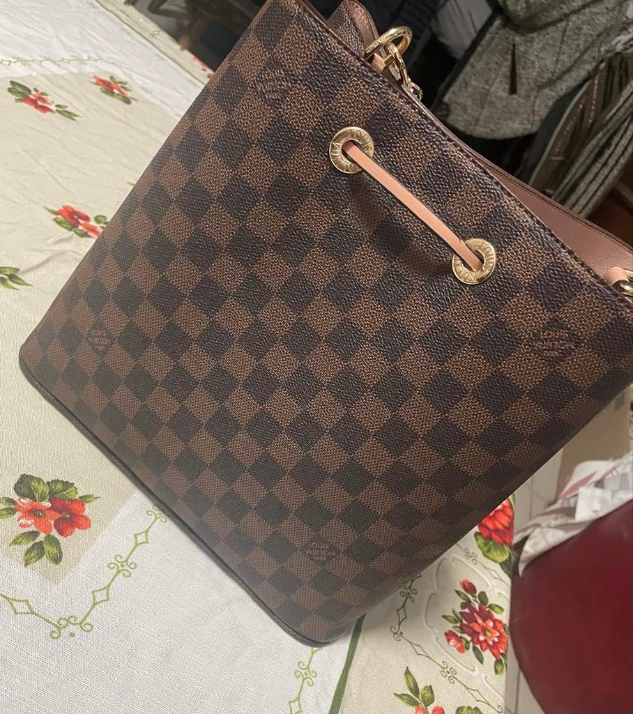 Louis Vuitton Damier Ebene, Ophalen of Verzenden, Zo goed als nieuw, Bruin, Schoudertasje