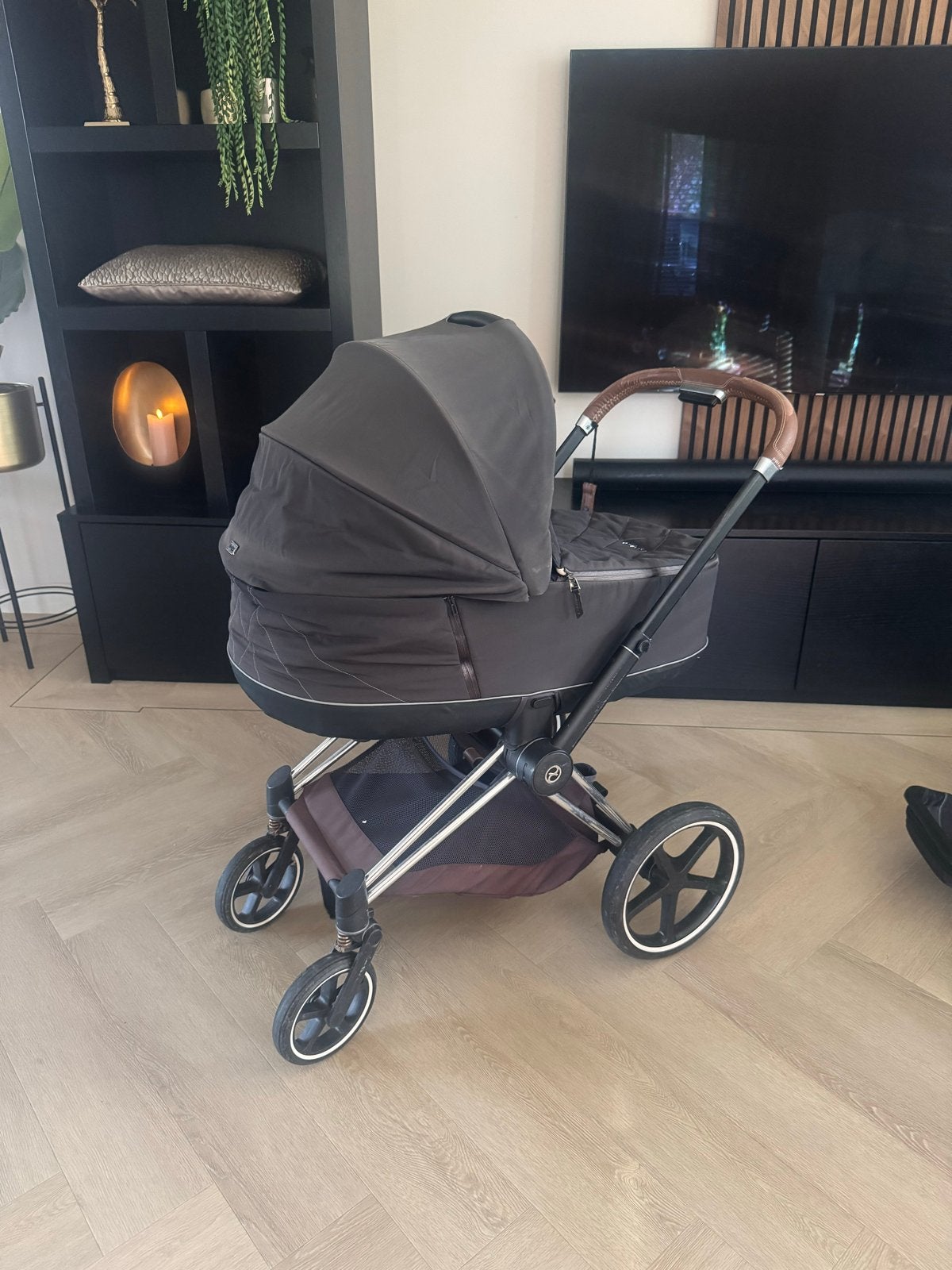 Cybex Priam kinderwagen met reiswieg en zitje, Gebruikt, Combiwagen, Met reiswieg, Ophalen