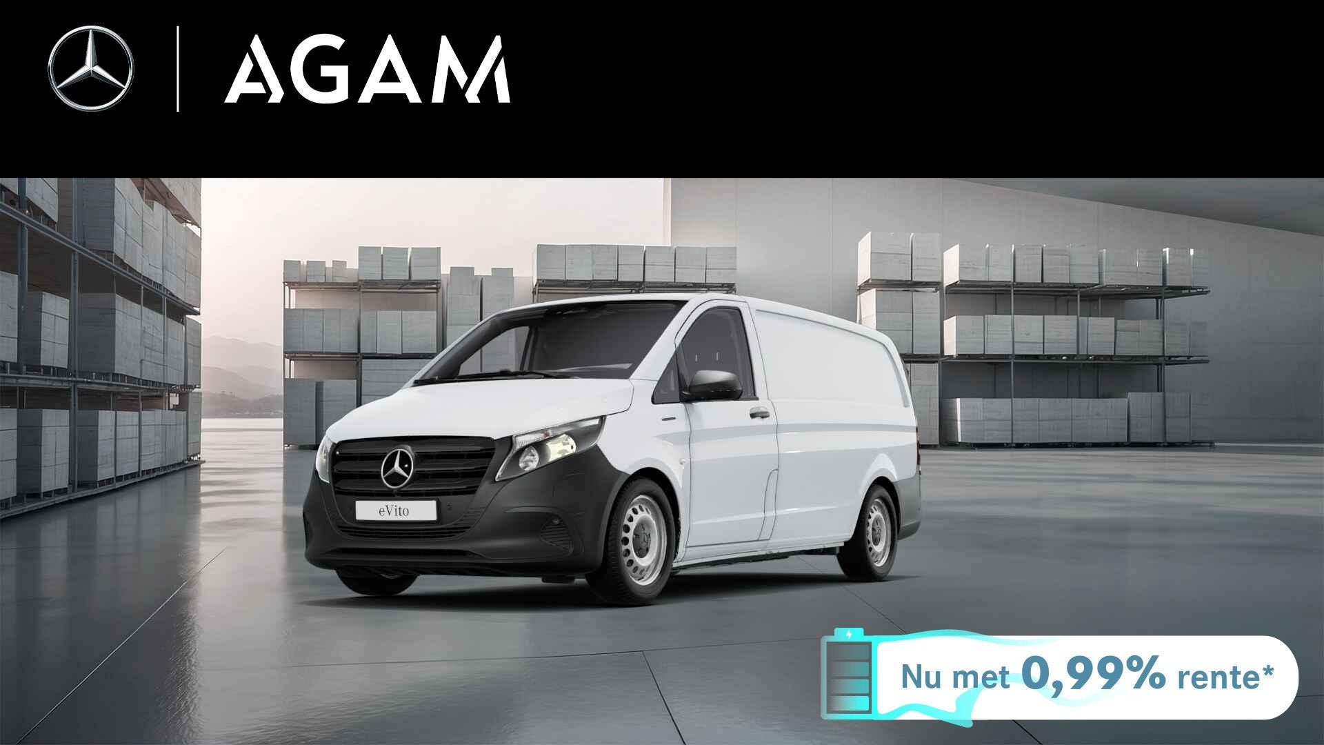 Mercedes-Benz eVito eVito 112 L2 60 kWh, Stof, 116 pk, Wit, Mercedes-Benz