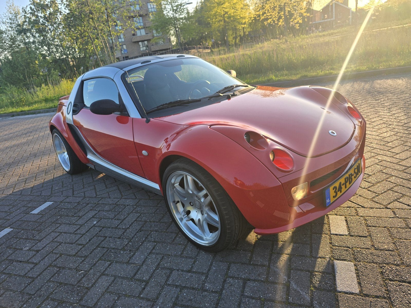Smart Roadster 0.7 60KW AUT 2004 Grijs, Auto's, Smart, Automaat, Achterwielaandrijving, Roadster, Origineel Nederlands