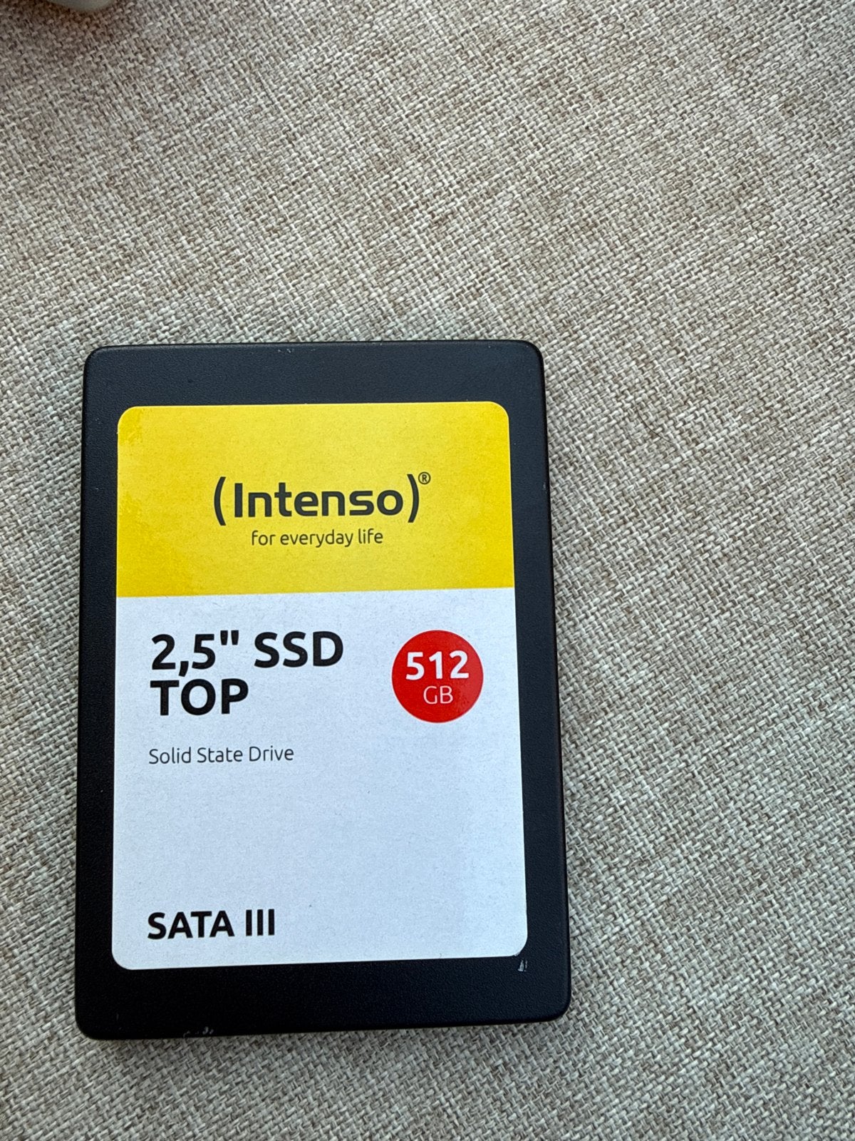 Intenso 2.5" SSD TOP 512GB SATA III, Computers en Software, Harde schijven, Zo goed als nieuw, Server, Intern, SSD, SATA, Verzenden