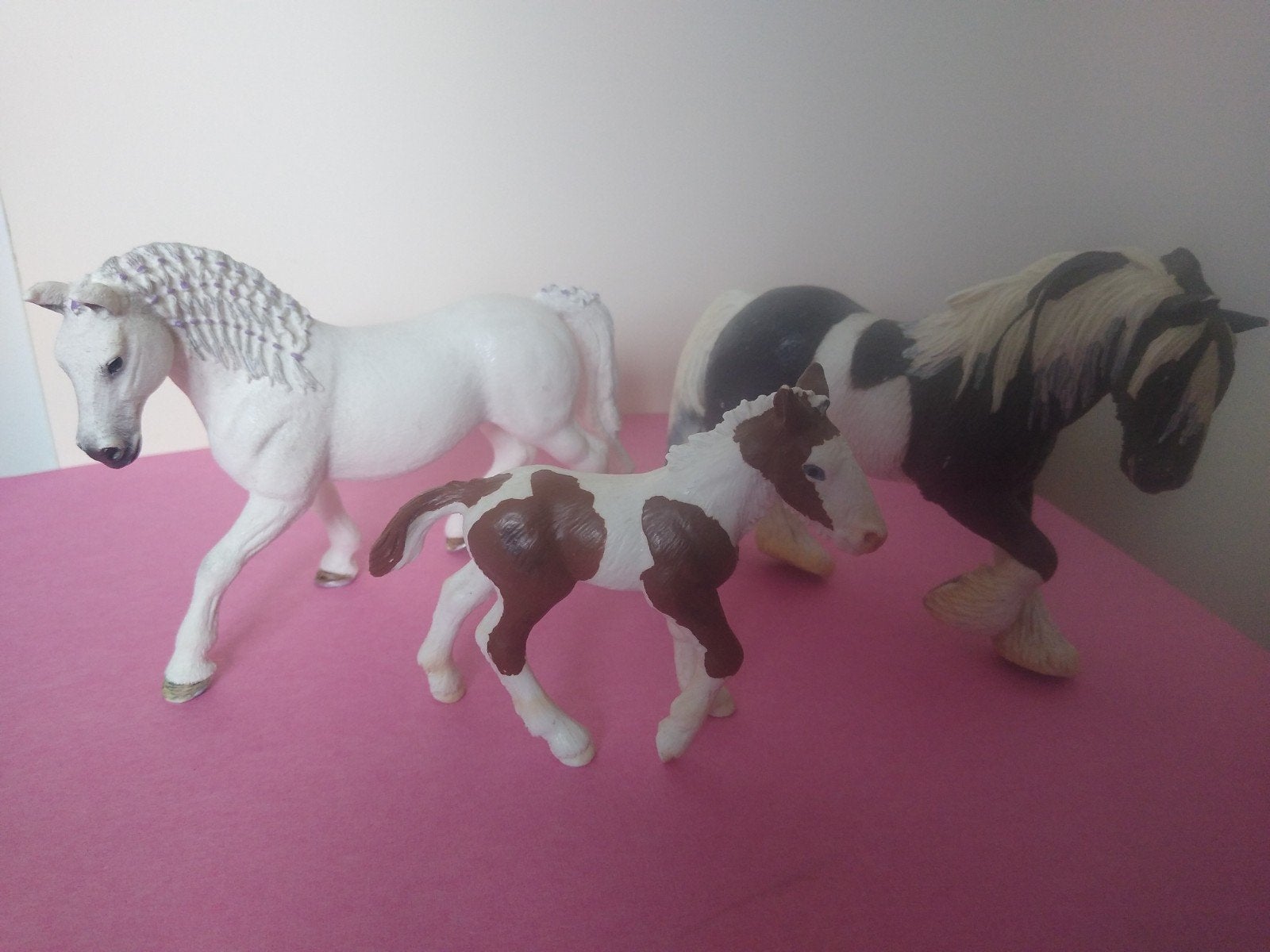 3 Schleich paarden, Ophalen of Verzenden, Zo goed als nieuw, Paard, Beeldje of Figuurtje