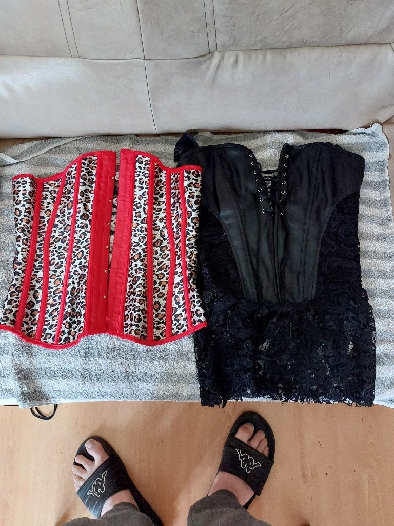 Corsetten lakleer rokjes,body  - Maat XL en  lak jarretelle, Zwart, Maat 46/48 (XL) of groter, Ophalen of Verzenden, Zo goed als nieuw