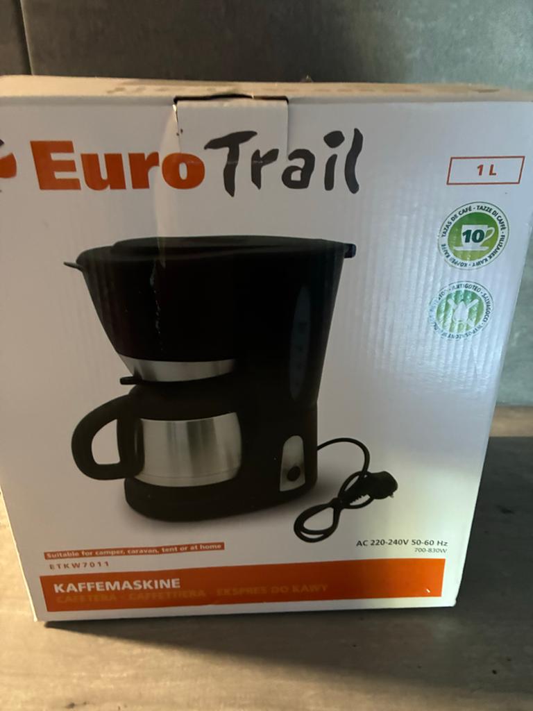 Nieuw EuroTrail Koffiezetapparaat voor kamperen - 10 kopjes, Afneembaar waterreservoir, Gemalen koffie, Ophalen of Verzenden, 4 tot 10 kopjes