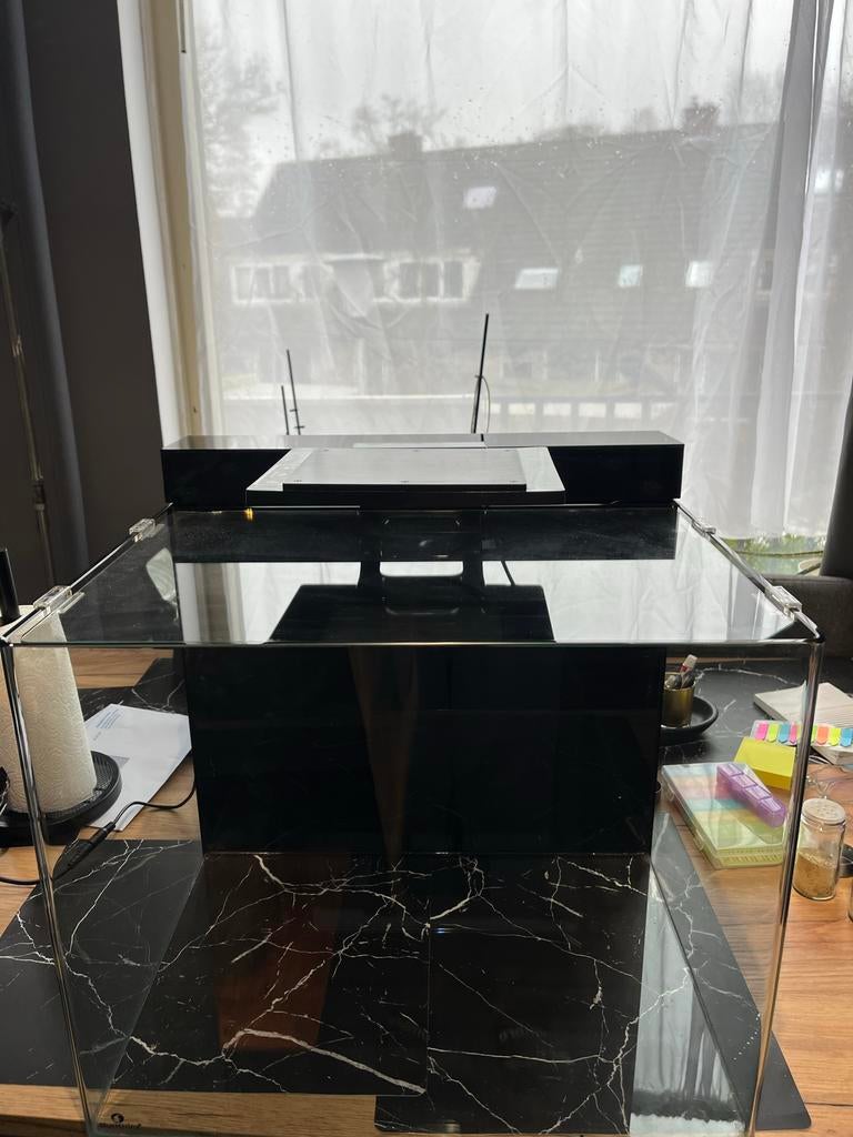 Blue Marine 90 Aquarium Set – Volledig ingedraaid, Dieren en Toebehoren, Ophalen of Verzenden, Zo goed als nieuw, Leeg aquarium
