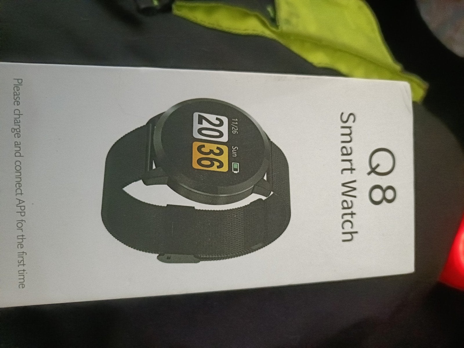 Smartwatch Q8 Roségoud met Hartslagmeter en Stappenteller, Afstand, Nieuw, Roze, Android