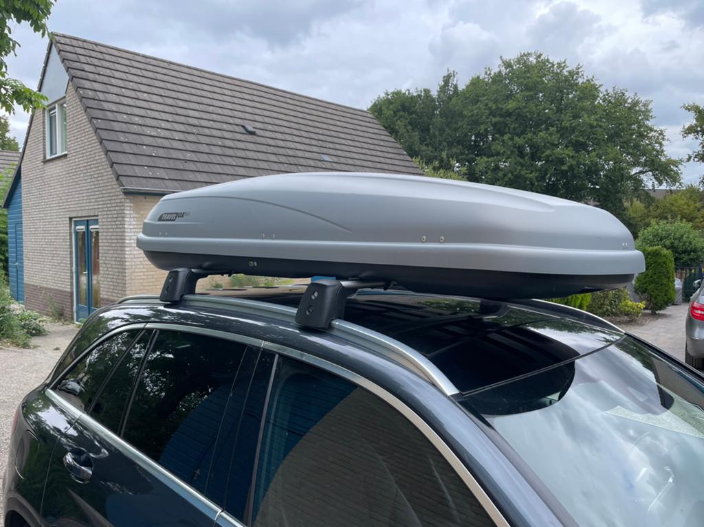 ☀️ Te huur Dakkoffer van Hapro 550L & dakdragers GLC ☀️, Ophalen, Gebruikt