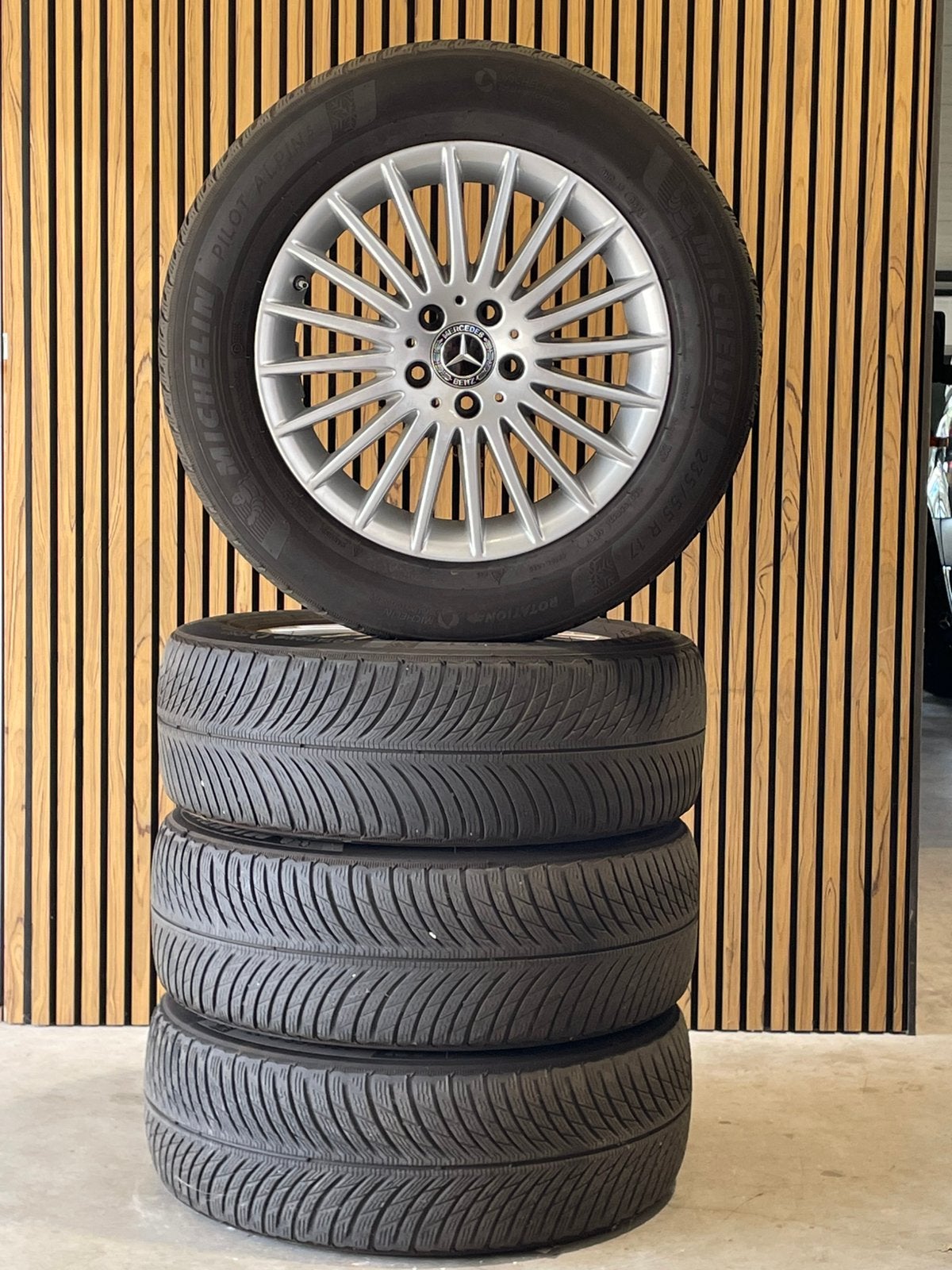 17 inch Vito V klasse winterset Michelin, Ophalen, Bestelwagen, Banden en Velgen, Nieuw