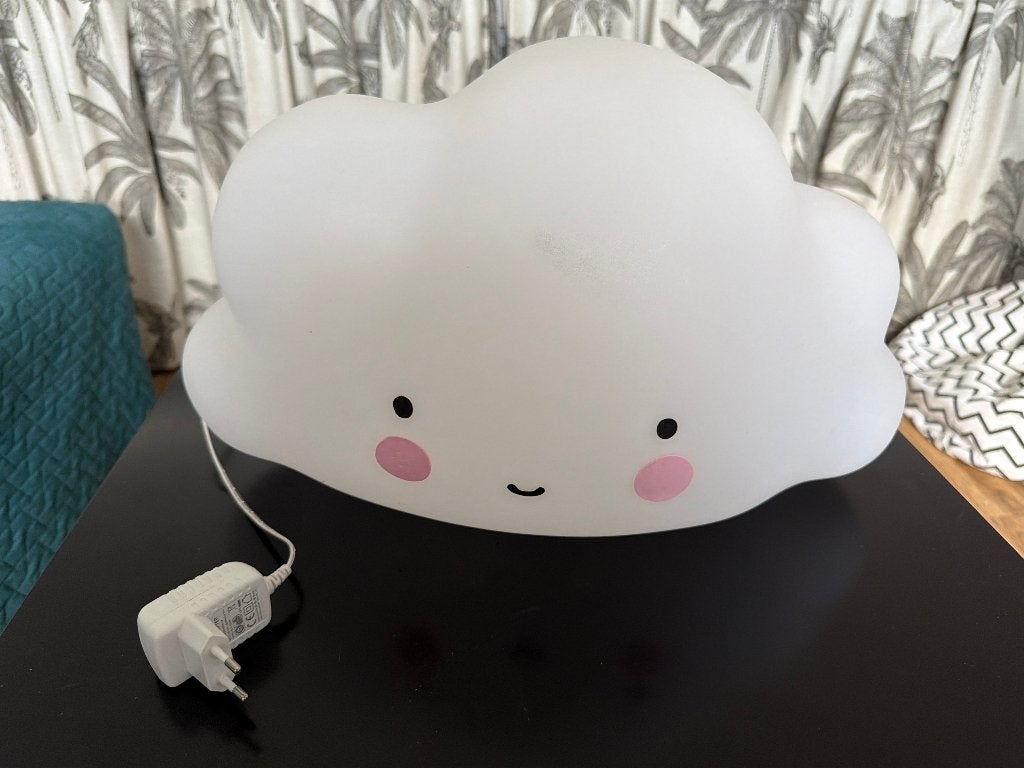 A Little Lovely Company wolklamp groot — met stekker, Gebruikt, Overige merken, Ophalen of Verzenden, Wit