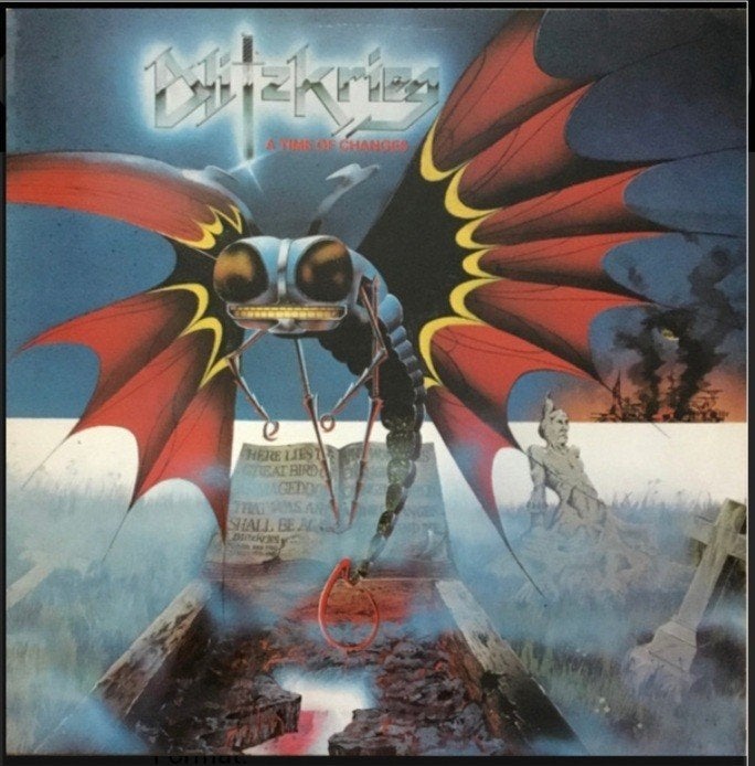 Blitzkrieg A Time Of Changes Vinyl 1985, LP, Heavy metal, Originele persing, Ophalen of Verzenden