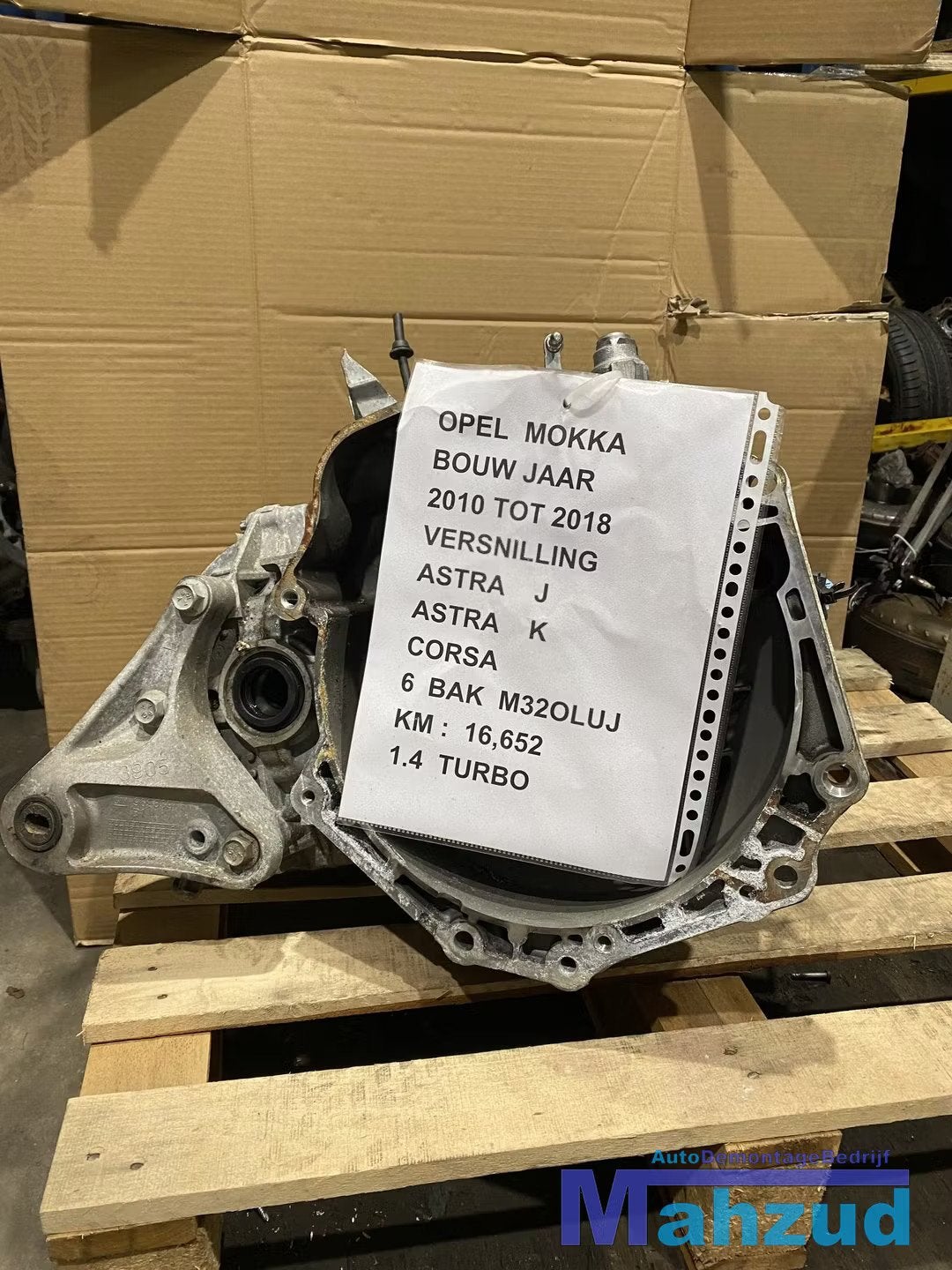 OPEL MOKKA ZAFIRA CORSA 1.4 1.6 VERSNELLINGSBAK M32OLUJ M32, Gebruikt, Opel Automobile GmbH, Ophalen of Verzenden, Kontakt@opel-infoservice.de