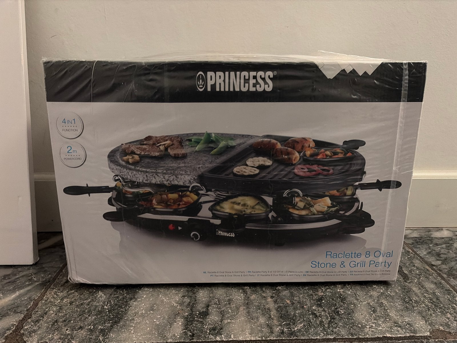 Princess Raclette 8 Oval Stone & Grill Party - Nieuw in doos, Ophalen, Nieuw
