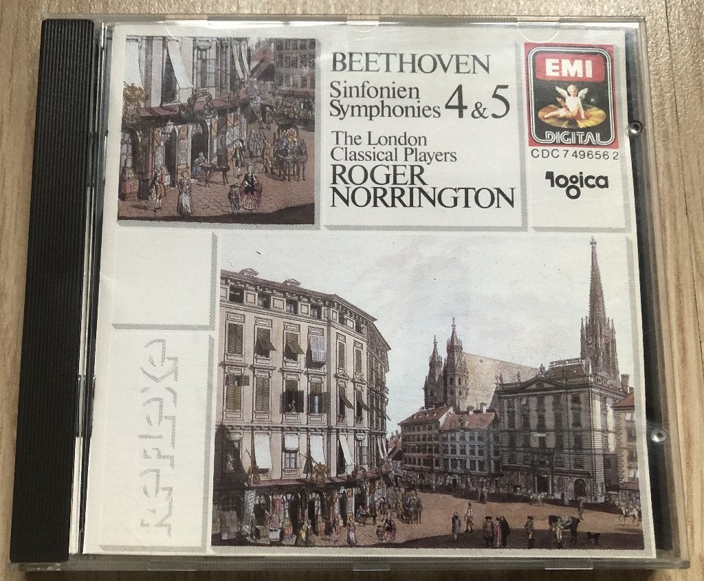 BEETHOVEN - SYMPHONIES 4 & 5 - ROGER NORRINGTON, Ophalen of Verzenden, Classicisme, Zo goed als nieuw, Orkest of Ballet