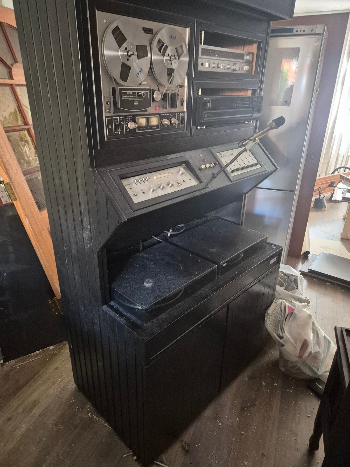 Lenco L76/S Platenspeler in Houten Console, Ophalen of Verzenden