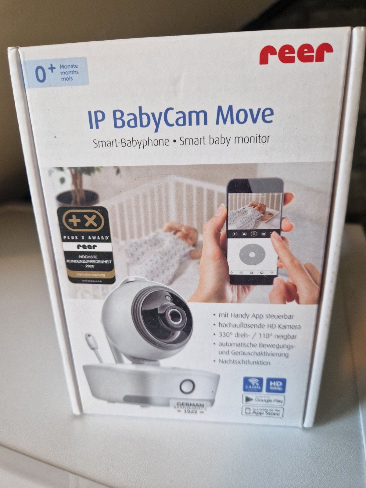 Reer IP BabyCam Move - Slimme Babyfoon met Camera, Ophalen of Verzenden, Zo goed als nieuw, 250 meter of meer, Camera