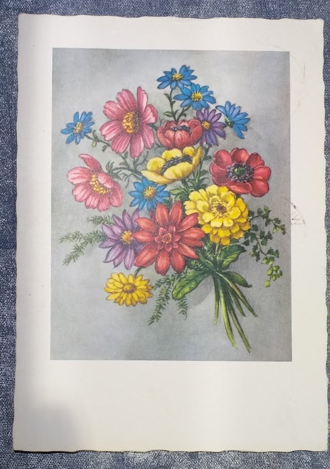 Ansichtkaart veldboeket [5494]  [VeAnAn], Ophalen of Verzenden, 1940 tot 1960, Gelopen, Natuur