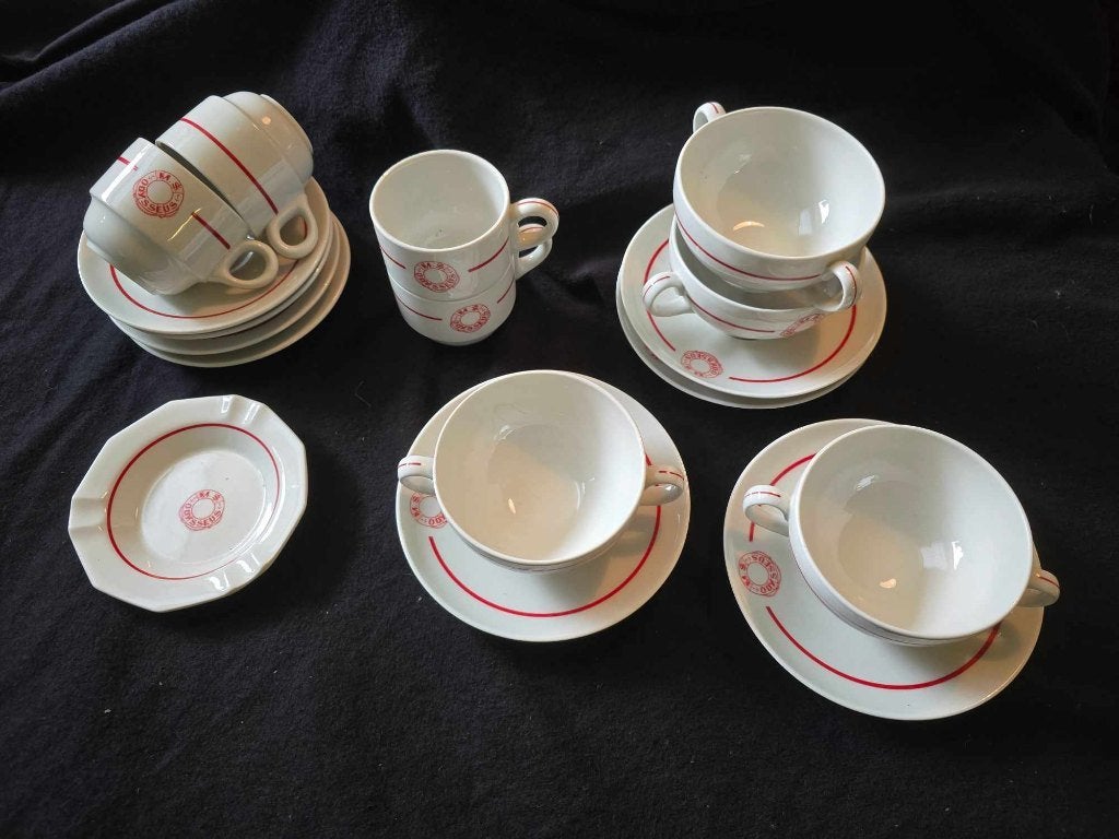 Scheeps-servies M.S. Odysseus (cruiseschip), Ophalen, Overige materialen, Gebruikt, -