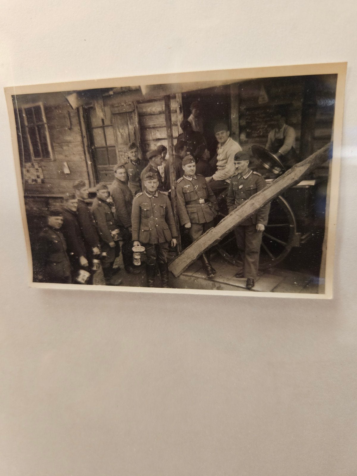 Zeldzame foto Waffen SS Rusland 1942, 9x6cm, Ophalen of Verzenden, ?, ?, ?