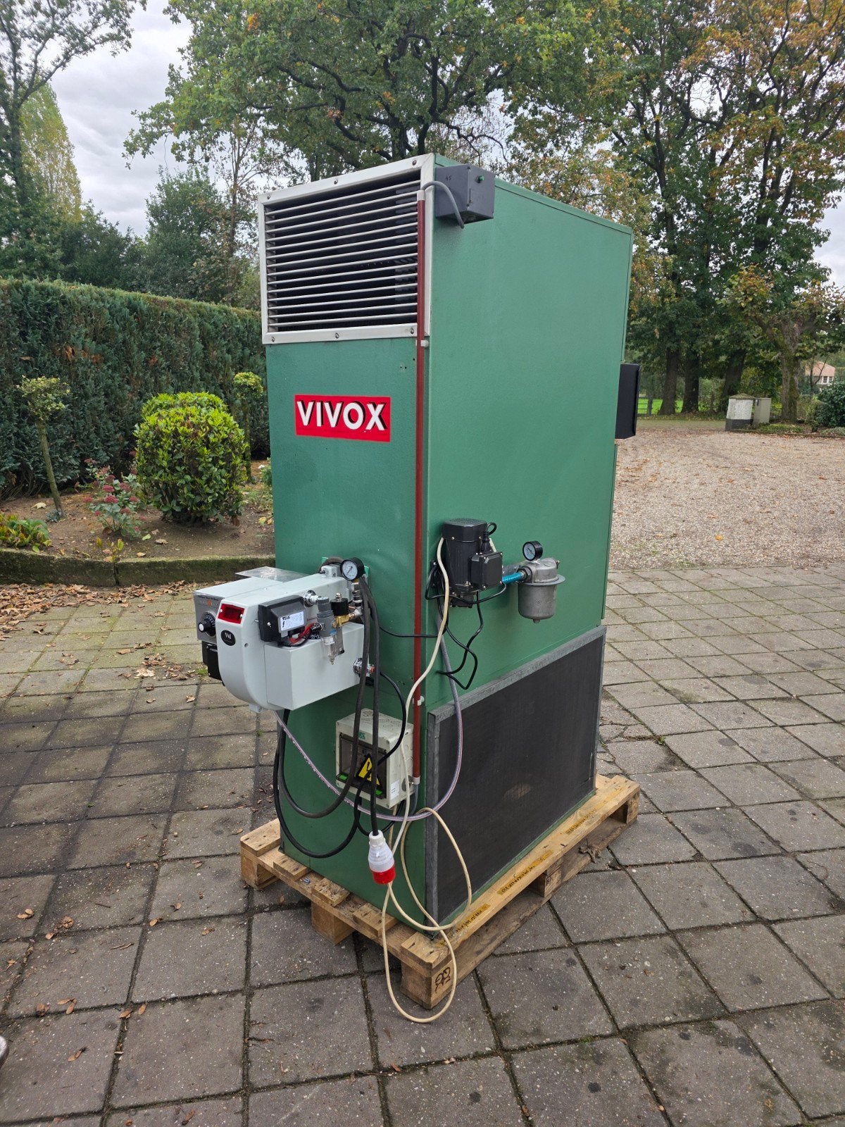 werkplaats kachel op afgewerkte olie oliekachel mazout, Ophalen of Verzenden, 60 tot 150 cm, Cv-ketel of Combi-ketel, 80 cm of meer