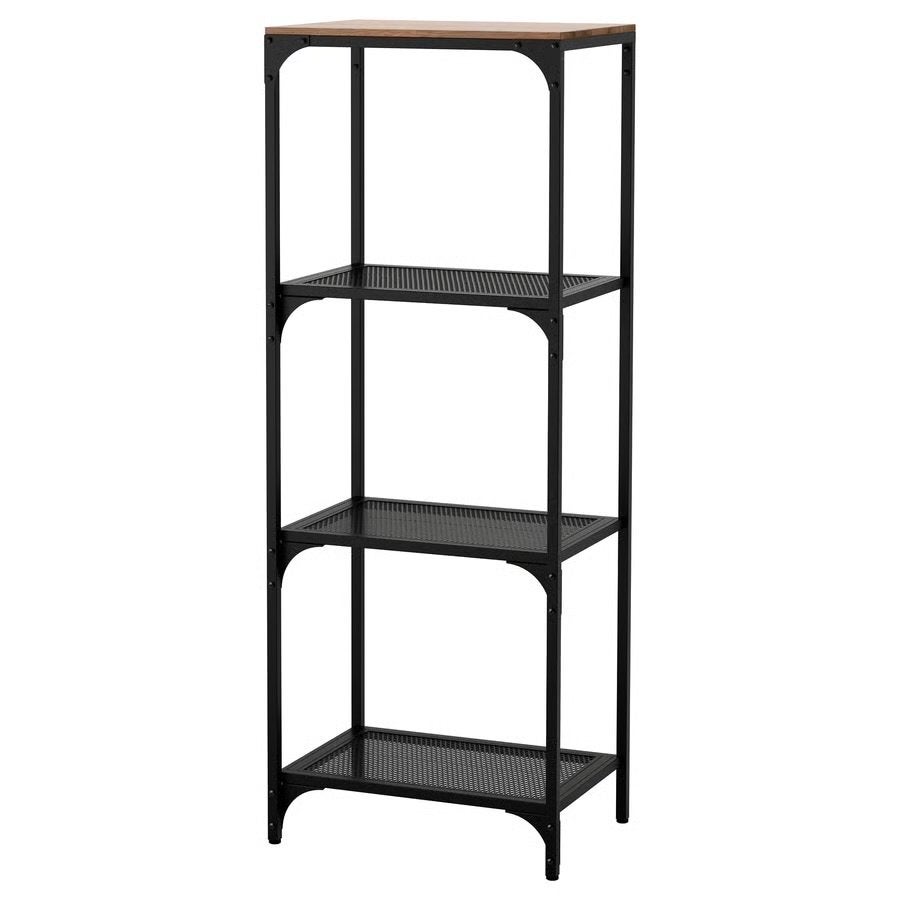 IKEA FJÄLLBO Stellingkast, zwart, 51x136 cm - 2 beschikbaar, Ophalen, Zo goed als nieuw
