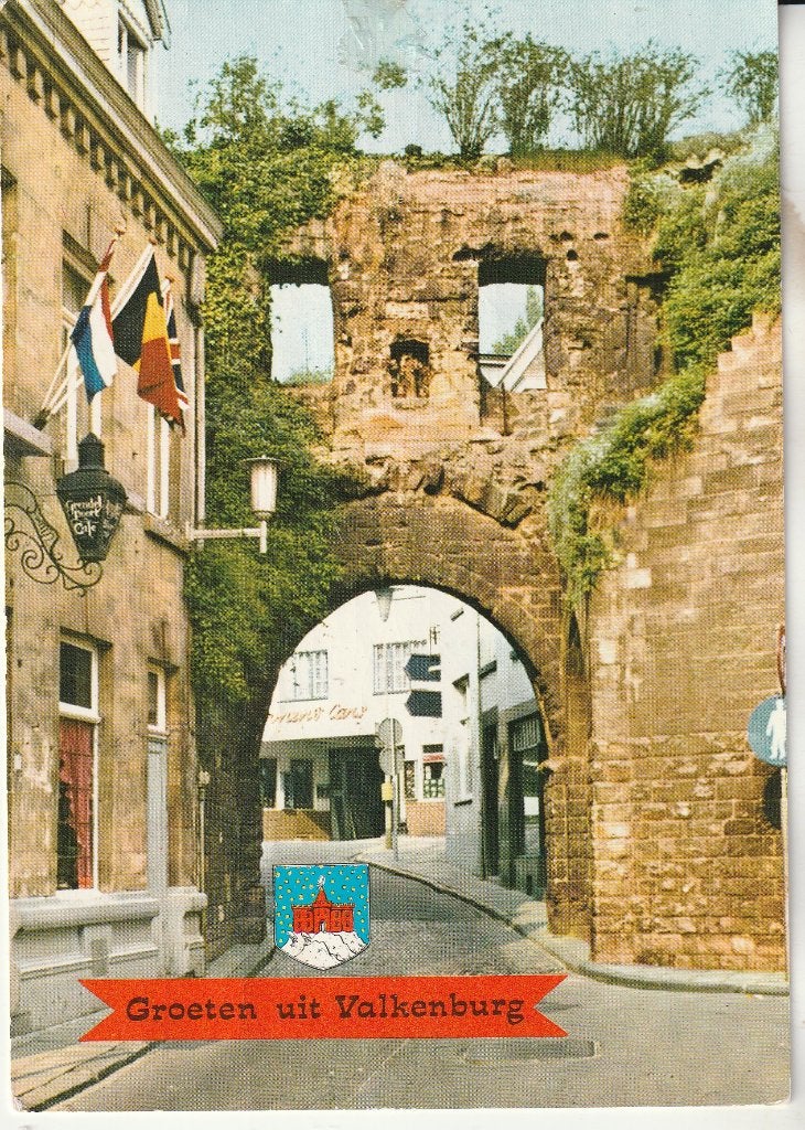 Groeten uit Valkenburg - Historische Stadspoort, Ophalen of Verzenden, 1960 tot 1980, Ongelopen, Limburg