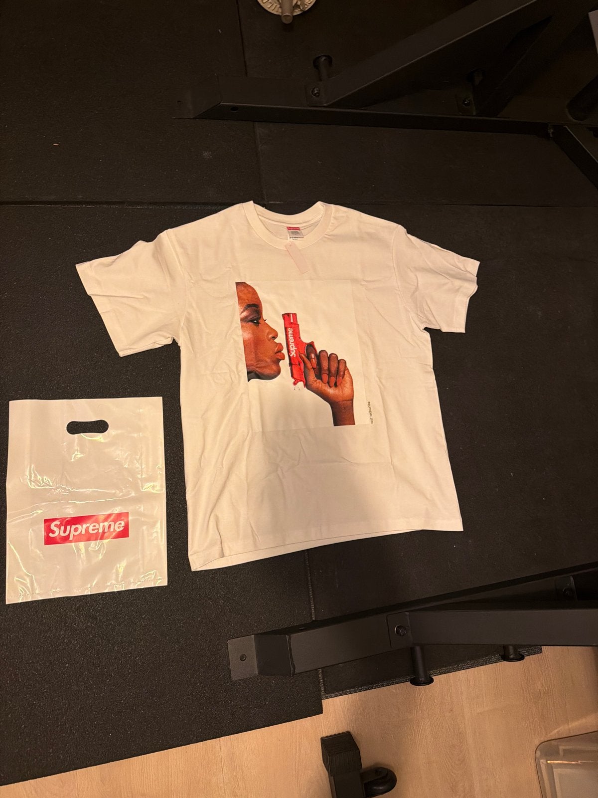 Supreme T-shirt wit maat L nieuw met kaartje, Ophalen of Verzenden, Nieuw, Maat 52/54 (L), Wit