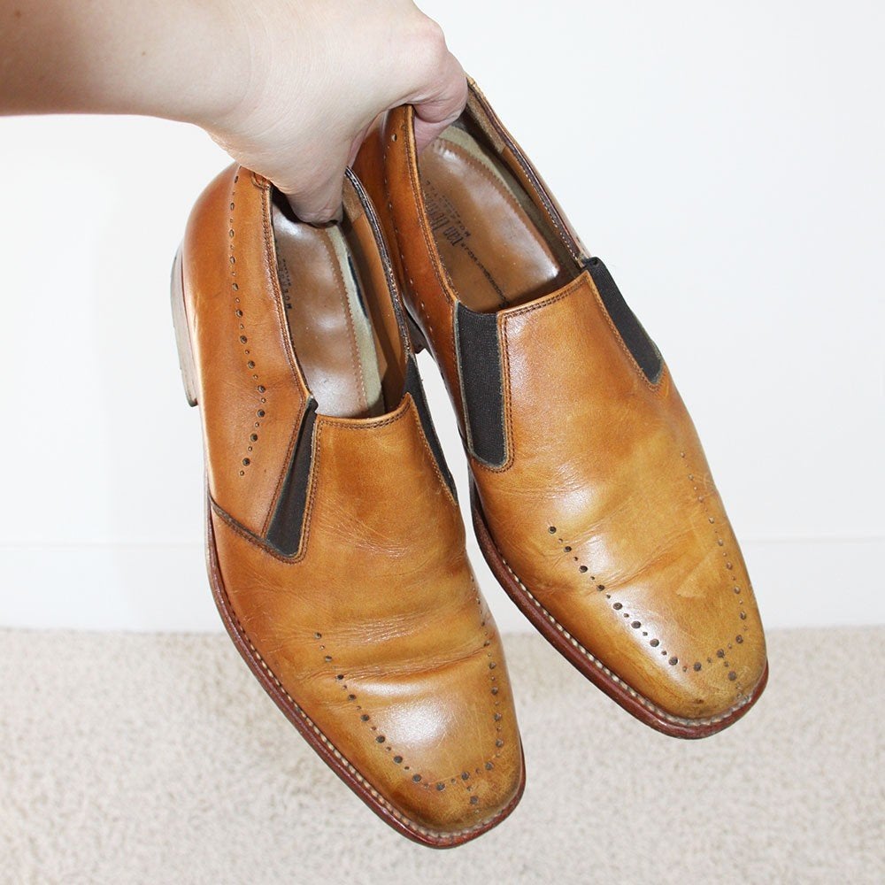 Prachtige Leren Van Bommel Schoenen -s29 (Maat 9/43½) €145,-, Bruin, Overige typen, Floris van Bommel, Ophalen of Verzenden