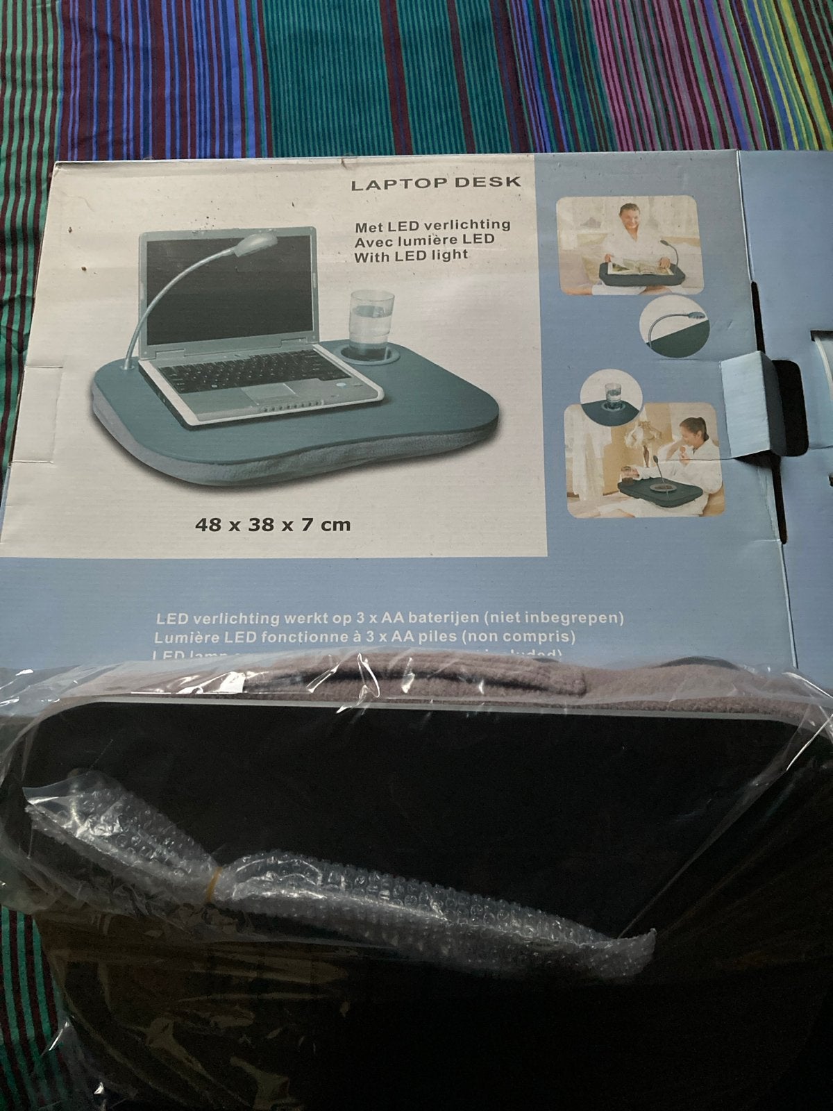 Laptoptafel met LED-verlichting - Nieuw in doos, Computers en Software, Ophalen, Nieuw