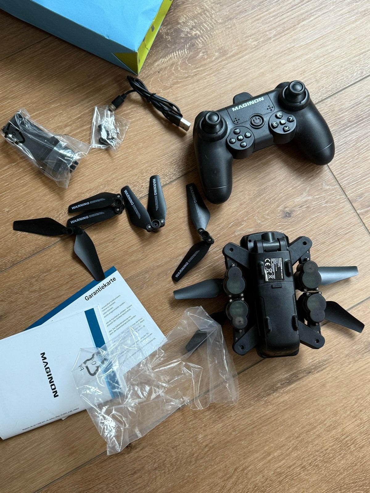 MAGINON Drone met afstandsbediening en extra propellers, Basiskwaliteit, 100 tot 1000 meter, Overige merken, Zo goed als nieuw