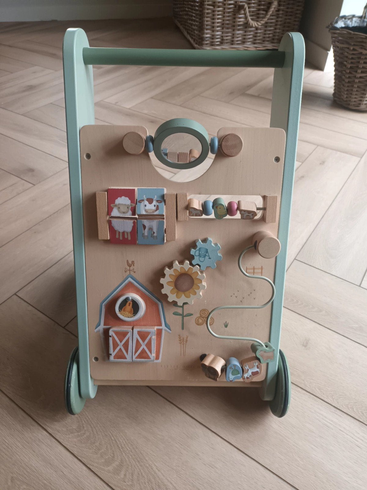 Houten Little Dutch loopwagen met activiteitenbord, netjes!, Ophalen, Gebruikt, Overige typen