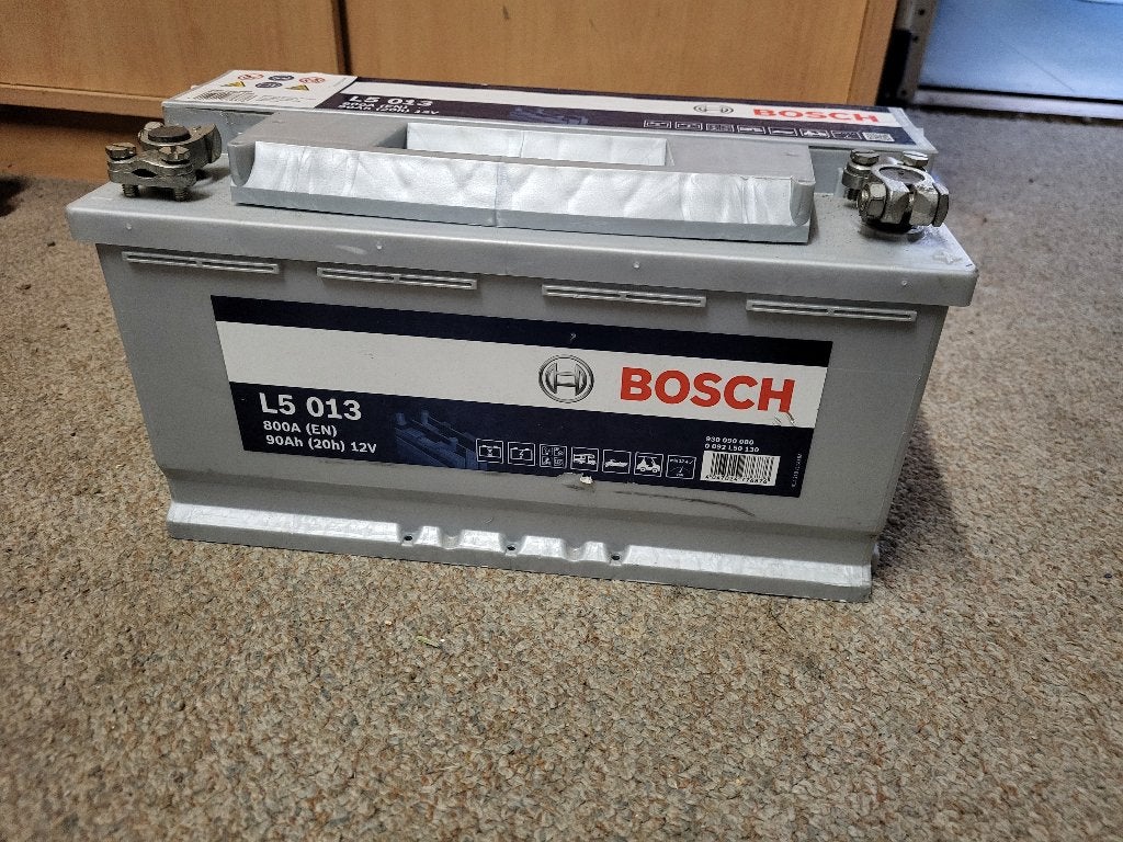 Bosch L5 013 800 90Ah huishoudaccu voor camper, Ophalen, Gebruikt