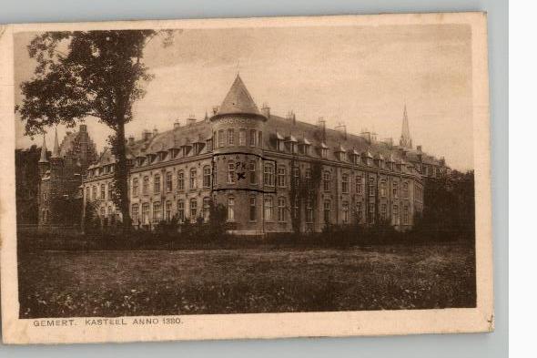 Gemert Kasteel Anno 1380 st 1937 uitg J.P. Wijn, Verzenden, 1920 tot 1940, Gelopen, Noord-Brabant