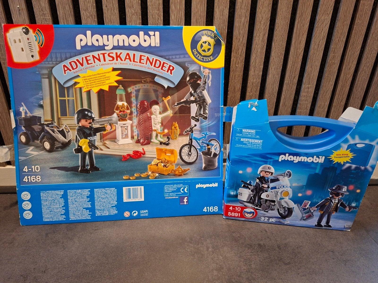 Playmobil 4168 Adventkalender & 5891 Politiekoffer, Ophalen of Verzenden, Gebruikt