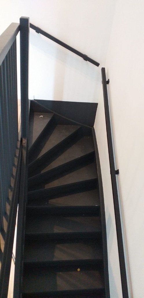 Stalen trapleuning, trapleuning, balustrade, traphek, trap, Ophalen, Nieuw