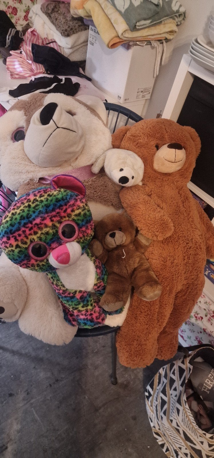 Grote knuffelberen en knuffels - Diverse maten en kleuren, Gebruikt, Beer, Ophalen of Verzenden, Middelgroot (20 tot 80 cm)