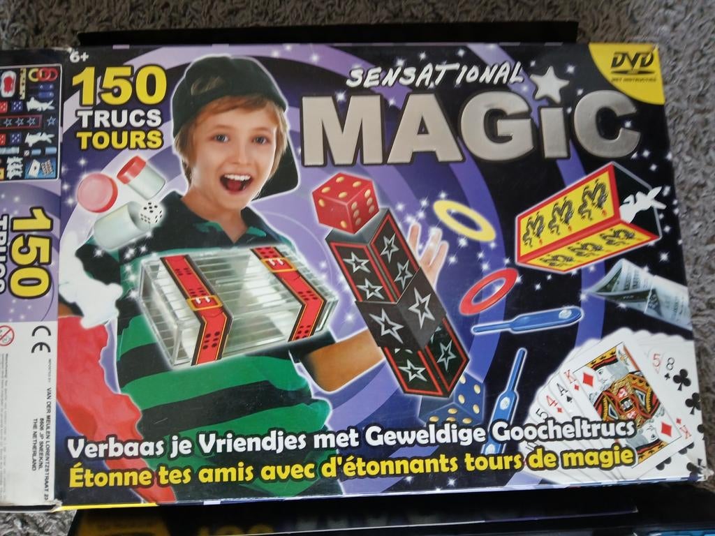 Goochel doos,  150 trucs, Kinderen en Baby's, Speelgoed | Educatief en Creatief, Ophalen of Verzenden, Gebruikt