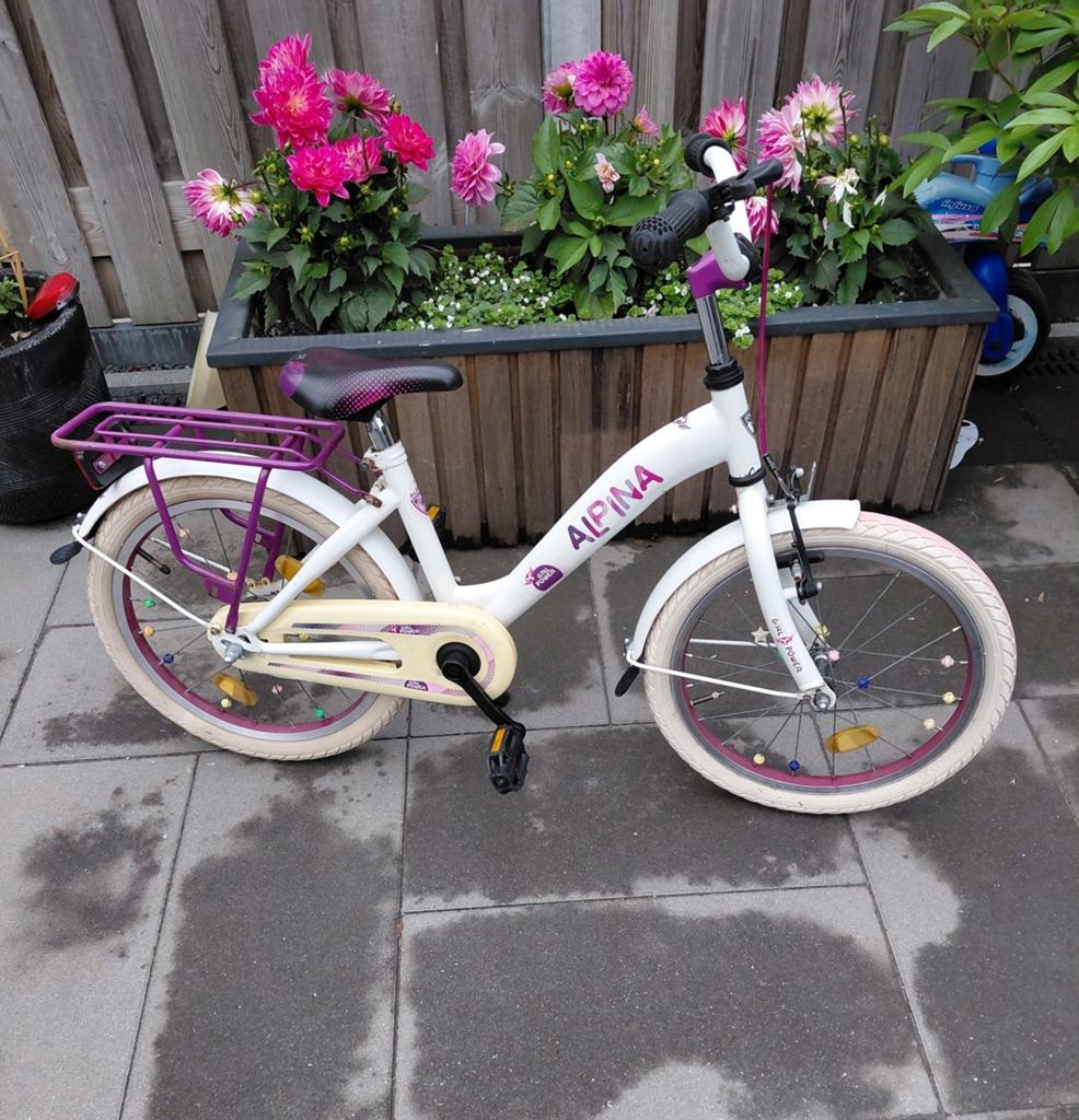 Alpina meisjesfiets 18 inch - Zo goed als nieuw!, Ophalen, Zo goed als nieuw, 18 inch, Alpina