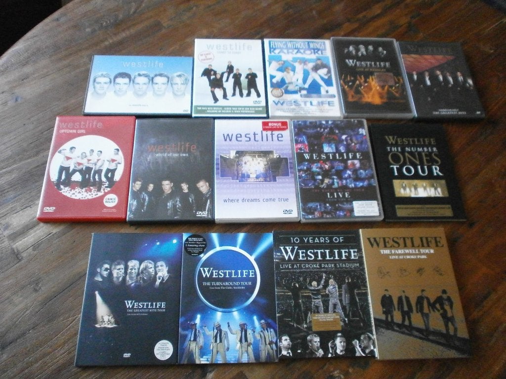 westlife verzameling DVD,s  14 stuks, Alle leeftijden, Ophalen of Verzenden, Zo goed als nieuw, Overige genres