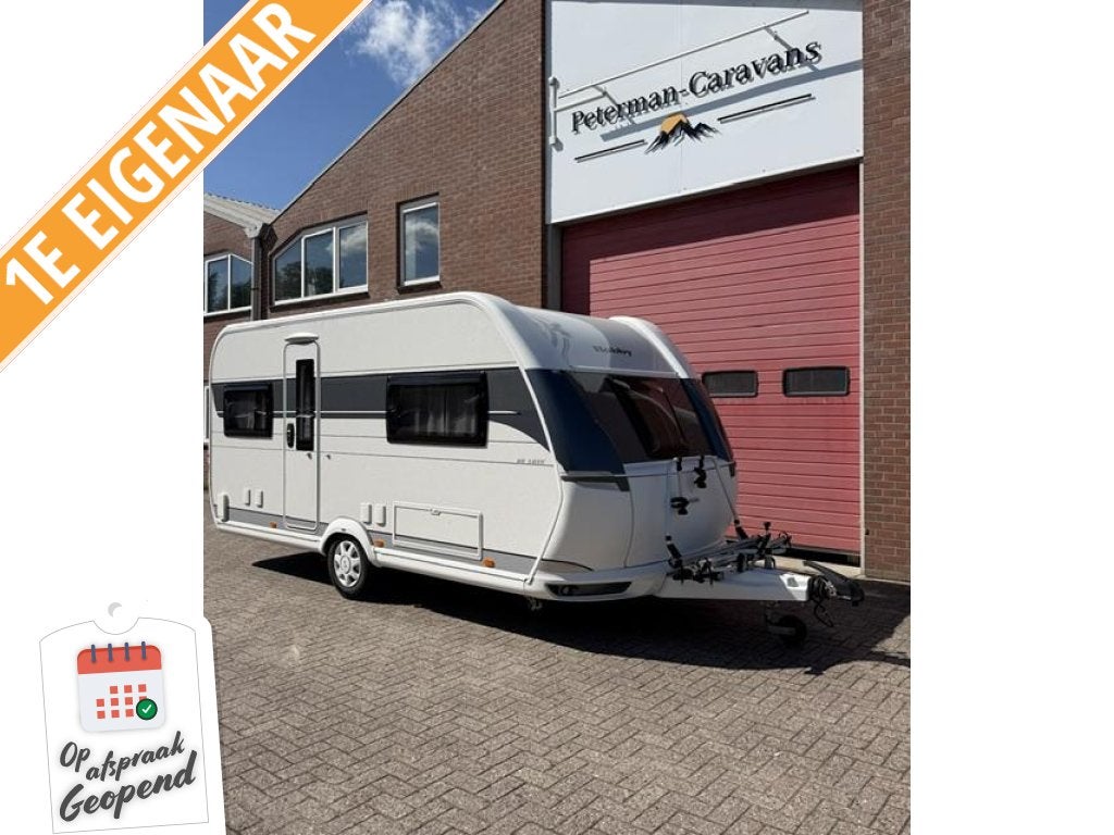 Hobby De Luxe 460 UFE Incl. Mover Fietsendrager, Fietsenrek, Rondzit, Hobby, Bedrijf