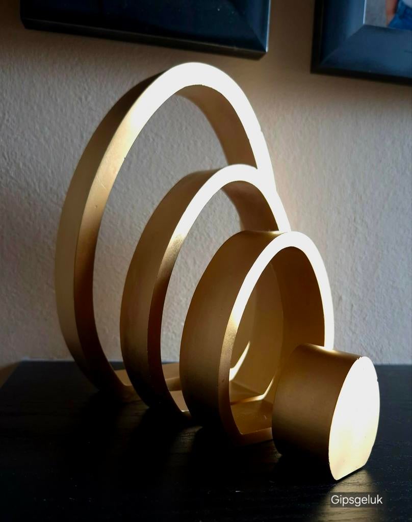 Decoratieve Gips Set - Goud Chroom Verf, Ophalen of Verzenden