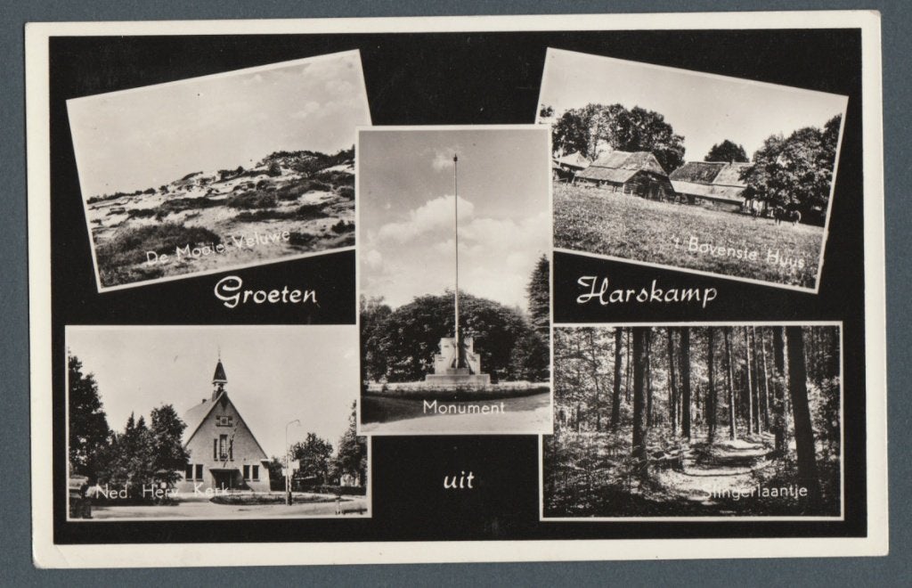 Groeten uit Harskamp (nabij Barneveld), Verzenden, 1960 tot 1980, Gelopen, Gelderland