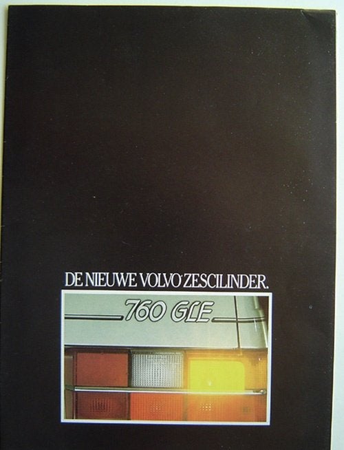 Brochure Volvo 760 GLE uit 1982, Ophalen of Verzenden, Zo goed als nieuw, Volvo