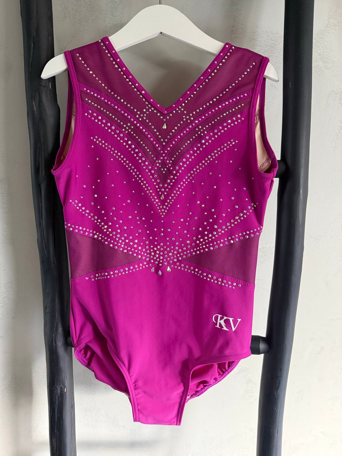 KV Leotards • maat AXS (134/140), Sport en Fitness, Kindermaat 122 t/m 140, Ophalen of Verzenden, Zo goed als nieuw, Turnpak(je)